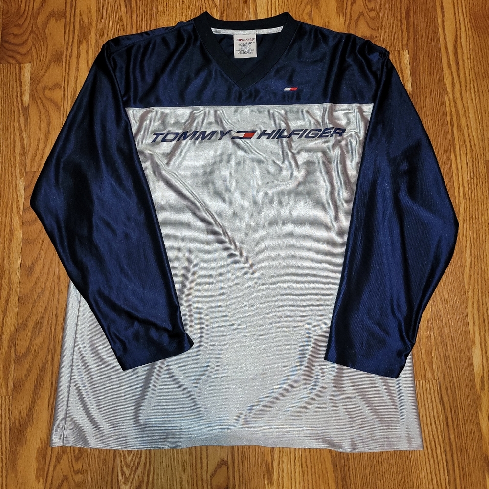 Vintage Tommy Hilfiger 2XL Made In USA Shirt 100% Polyester EUC FAST SHIP